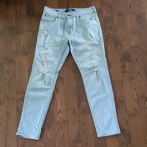 Hollister Light Blue Men's Skinny Jeans W32 L30
